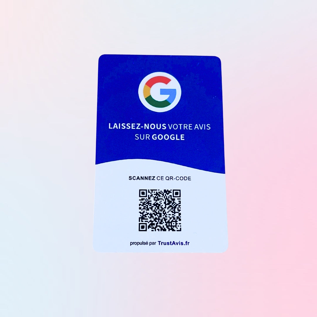 Trust'Card - Carte Avis Google