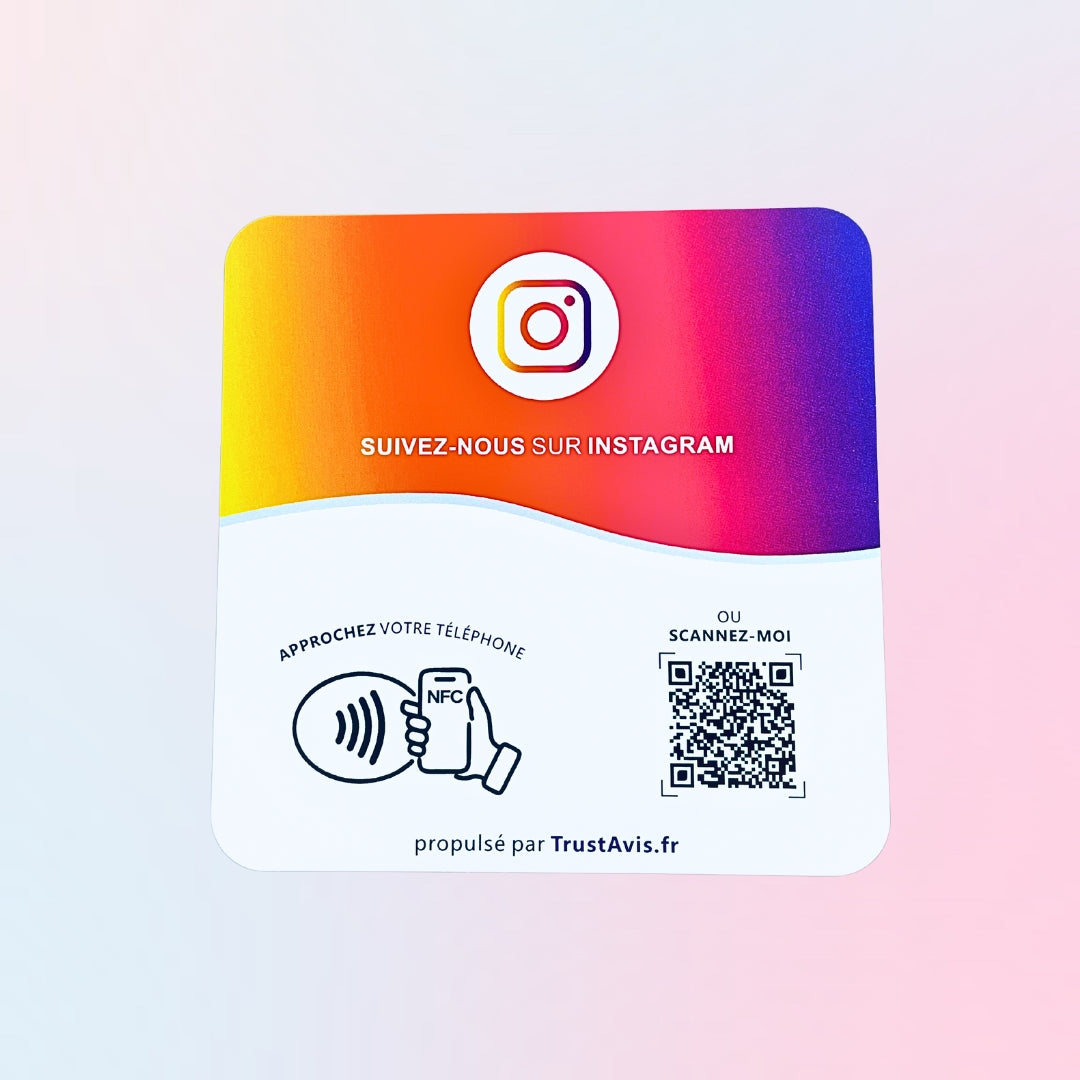 Plaque NFC Instagram