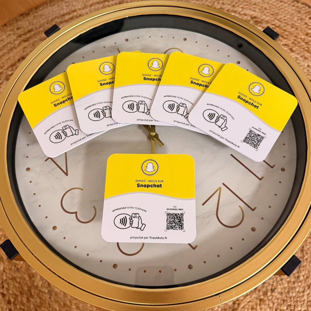 Plaque NFC Snapchat