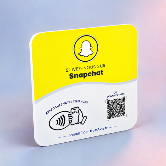 Plaque NFC Snapchat