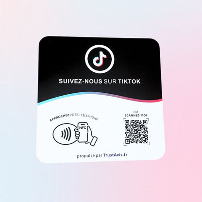 Plaque NFC TikTok