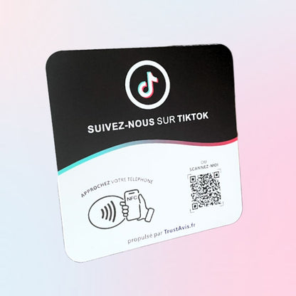 Plaque NFC TikTok