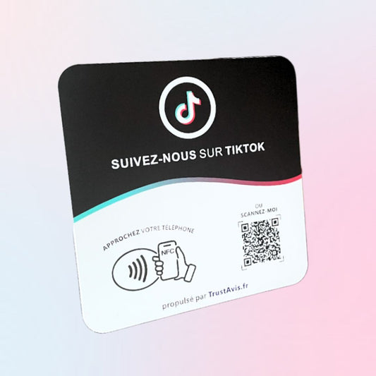 Plaque NFC TikTok