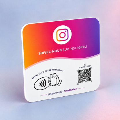 Plaque NFC Instagram