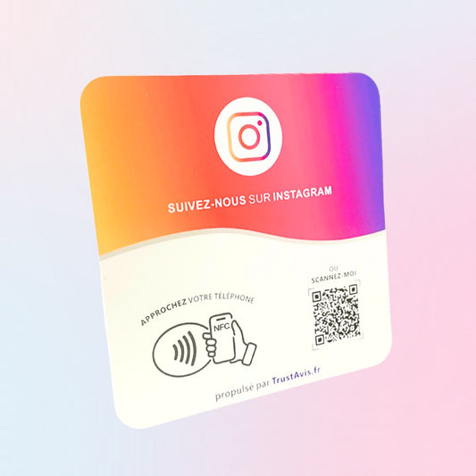 Plaque NFC Instagram