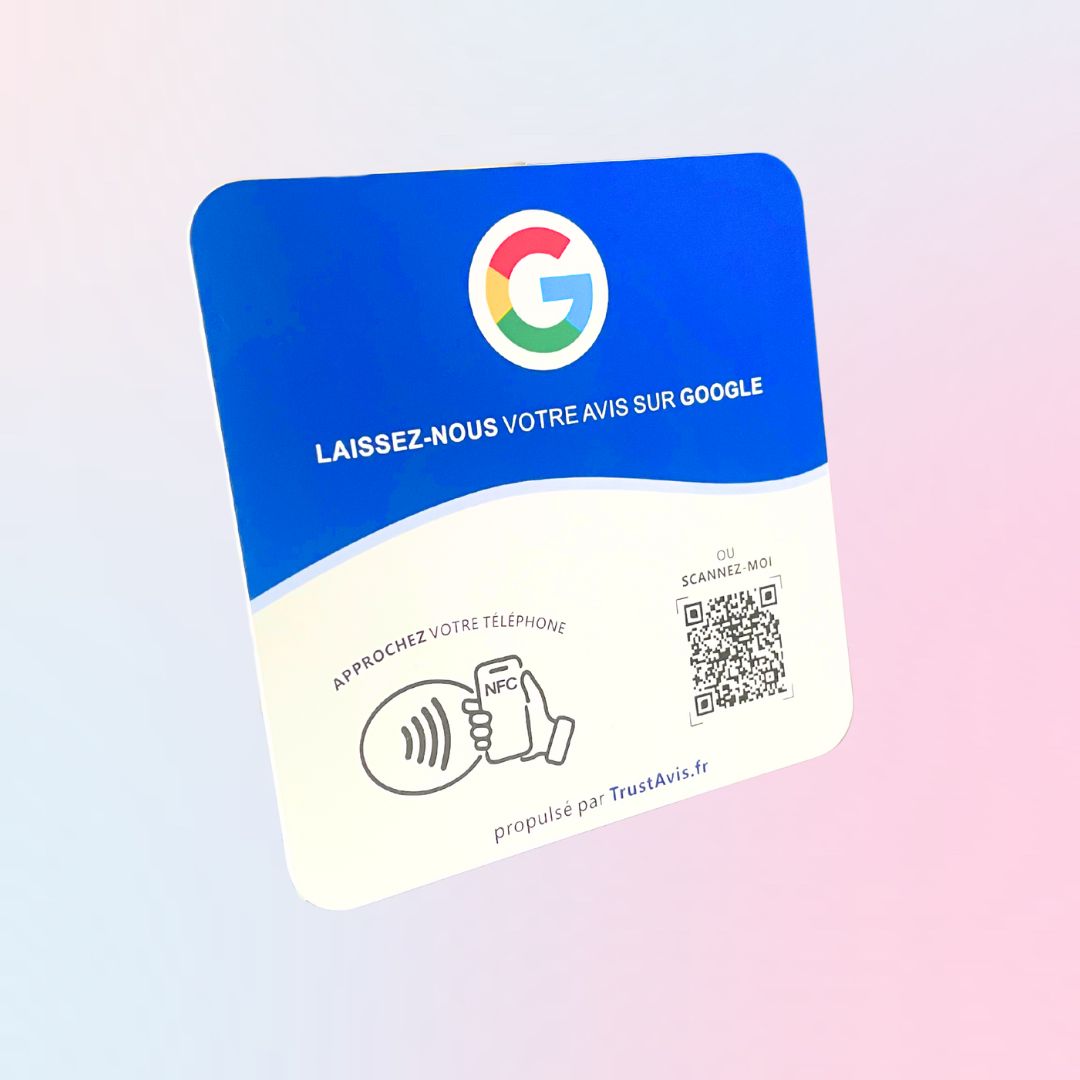 Plaque NFC Google Avis